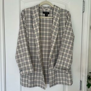Plaid summer blazer oversized Rachel Zoe Medium